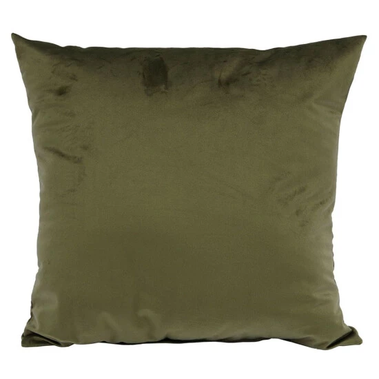 Billig ✔️ Kissenhülle - Olivengrün - Polyester - 40 X 40 Cm - Mit Reißverschluss 😍 3 Billig ✔️ Kissenhülle - Olivengrün - Polyester - 40 X 40 Cm - Mit Reißverschluss 😍