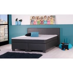 Budget ❤️ Sun Garden Boxspringbett BX 290 180x200 Cm Kunstleder Schwarz Mit Integriertem Topper 50166-52 👏 -Sun Garden Verkäufe unnamed file 158