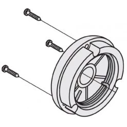 Aktion 🎁 Sun Garden Windegehäusedeckel M. Bremsfeder Und Schrauben - Weiß 😍