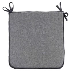 Neu 🛒 Sitzkissen - Grau - Polyester - 36 X 34,5 Cm 🎁