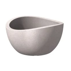 Bestes Angebot 🎉 Scheurich 252/40 Übertopf Wave Globe Bowl Taupe Granit - 39,3 Cm X 39,3 Cm X 21 Cm; 55368 🛒