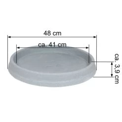 Bestes Angebot 🎁 Scheurich 704-8SWGRANIT Marcella Untersetzer Marcella 48, Ø 48x4,6cm, Schwarz/granit (1 Stück) 😀 -Sun Garden Verkäufe unnamed file 481