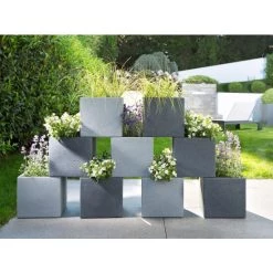 Bestpreis 💯 Scheurich 240/40 Pflanzgefäß C-Cube Stony Black - 38 Cm X 38 Cm X 33 Cm; 55825 ✔️ -Sun Garden Verkäufe unnamed file 536