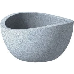 Am billigsten 😀 Scheurich Wave Globe Bowl Pflanzschale 40/252 Stony Grey 😀