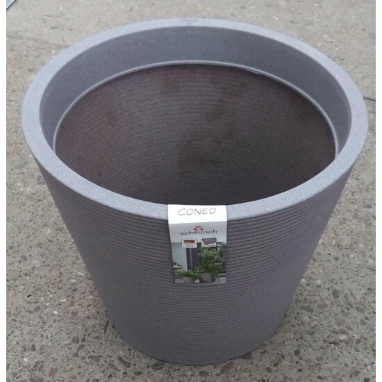 Budget 🤩 Scheurich Coneo Pflanztopf Taupe/granit 242/40 🤩 2 Budget 🤩 Scheurich Coneo Pflanztopf Taupe/granit 242/40 🤩