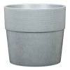 Rabatt 👍 Scheurich Pflanzkübel CONCRETE 30/266 GROOVE+ 👍