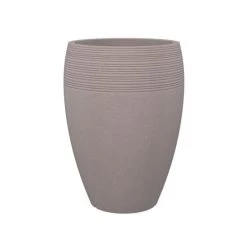 Coupon 😀 Scheurich Pflanzkübel 283/65 " LINEO HIGH Taupe-Granit " 😍