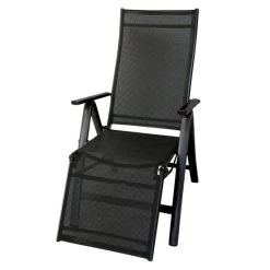 Besorgen ✔️ Sun Garden Aluminium Relaxsessel "London", Anthrazit Schwarz 🔔